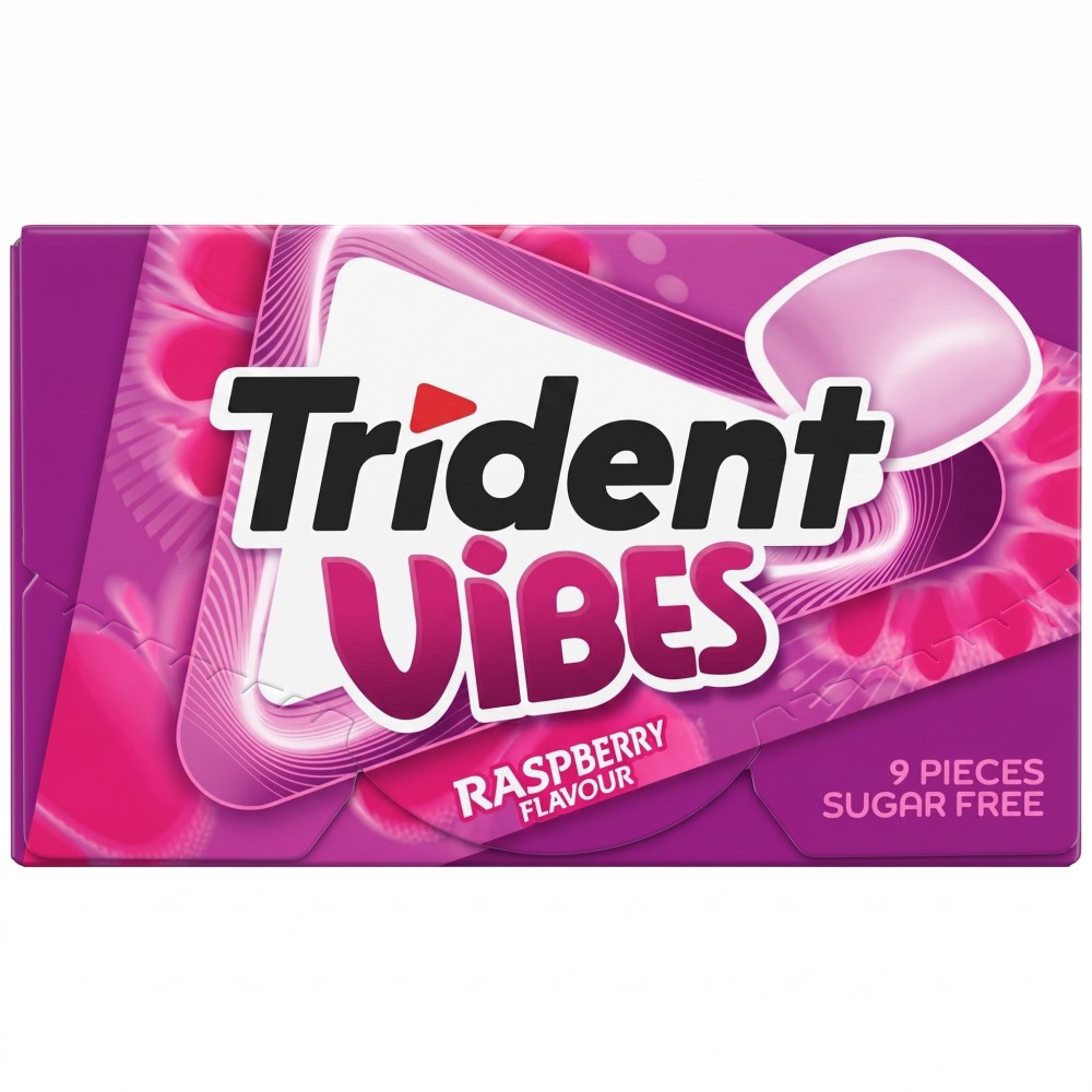 Trident Vibes Raspberry – Kaugummi mit Himbeergeschmack