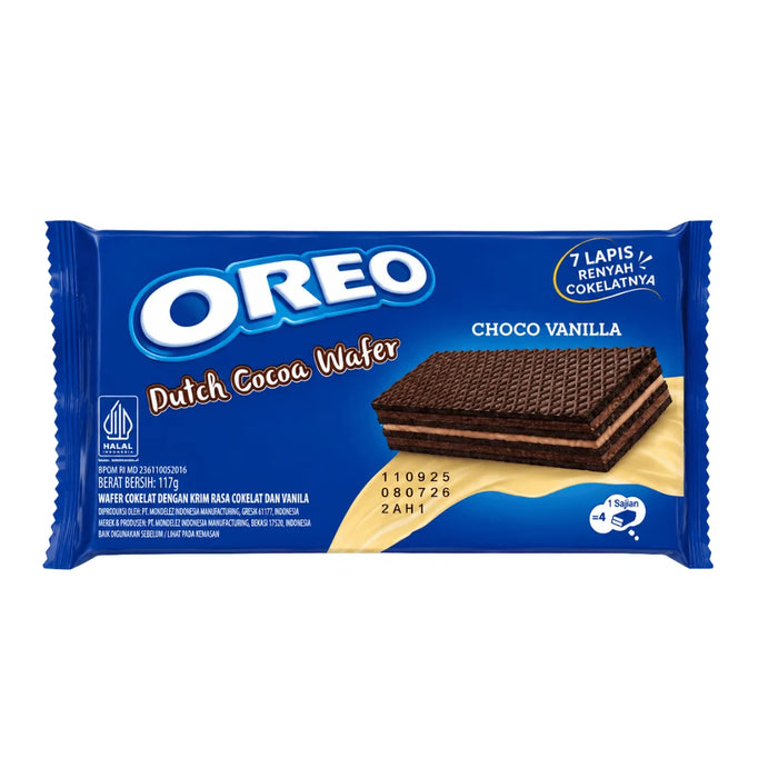 Oreo Dutch Cocoa Wafer Choco Vanilla 117g