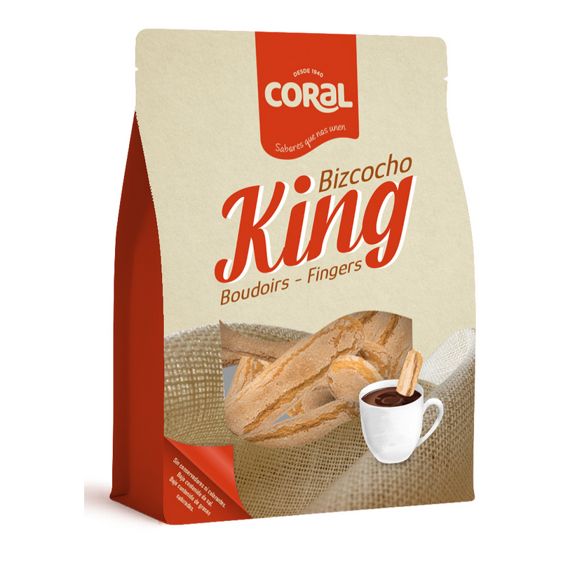 Coral Königliche Biskuitstäbchen – Knuspriges Biskuitgebäck, 200 g