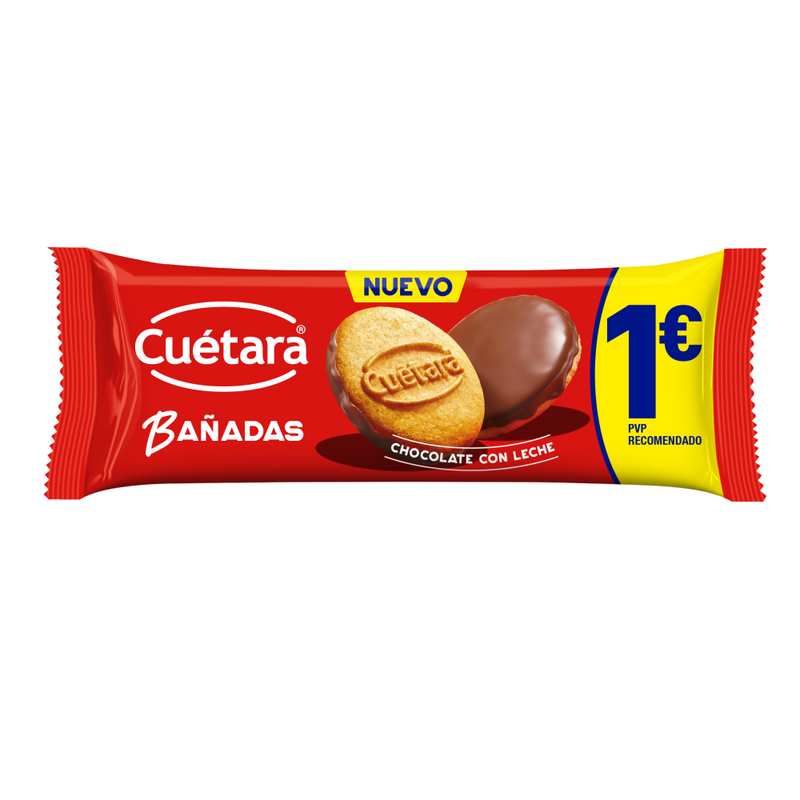 Cuétara Knusperkekse mit Milchschokoladenüberzug – 65 g