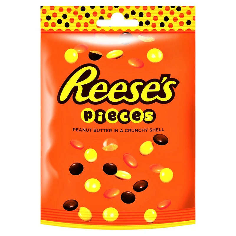 Reese’s Pieces – Erdnussbutter-Dragees mit knackiger Zuckerhülle, 90 g 🥜