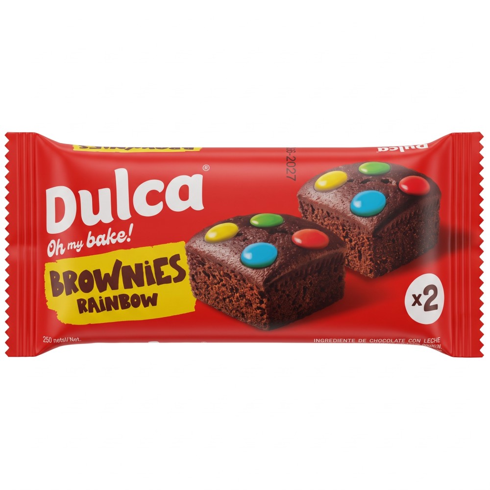 Dulca Schokoladen-Brownies mit bunten Schokolinsen 50 g