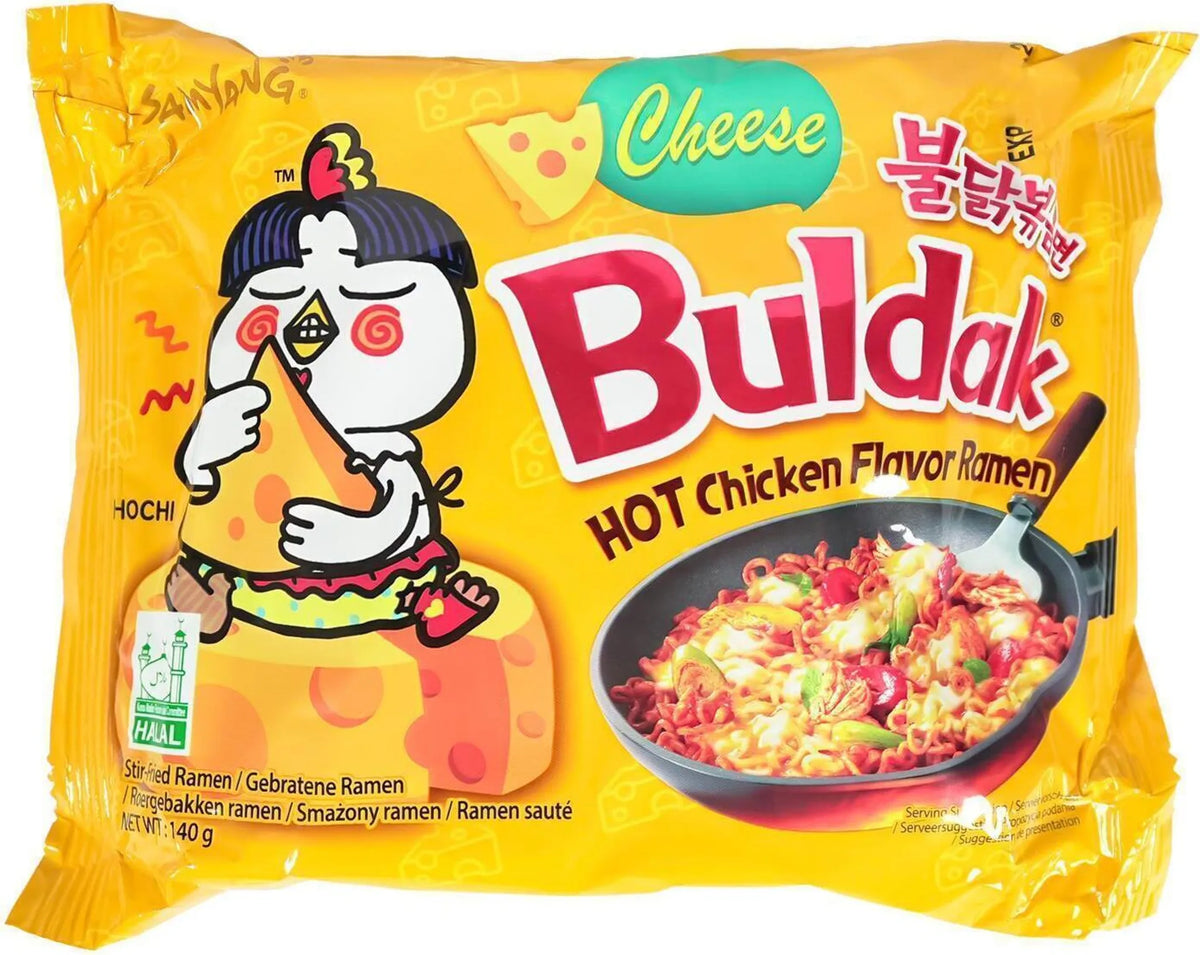 Samyang Buldak Hot Chicken Cheese Ramen – 140g 🌶️🧀