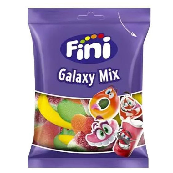 Fini Galaxy Mix Azúcar 90 g – Bunte Fruchtgummis mit Zuckerüberzug