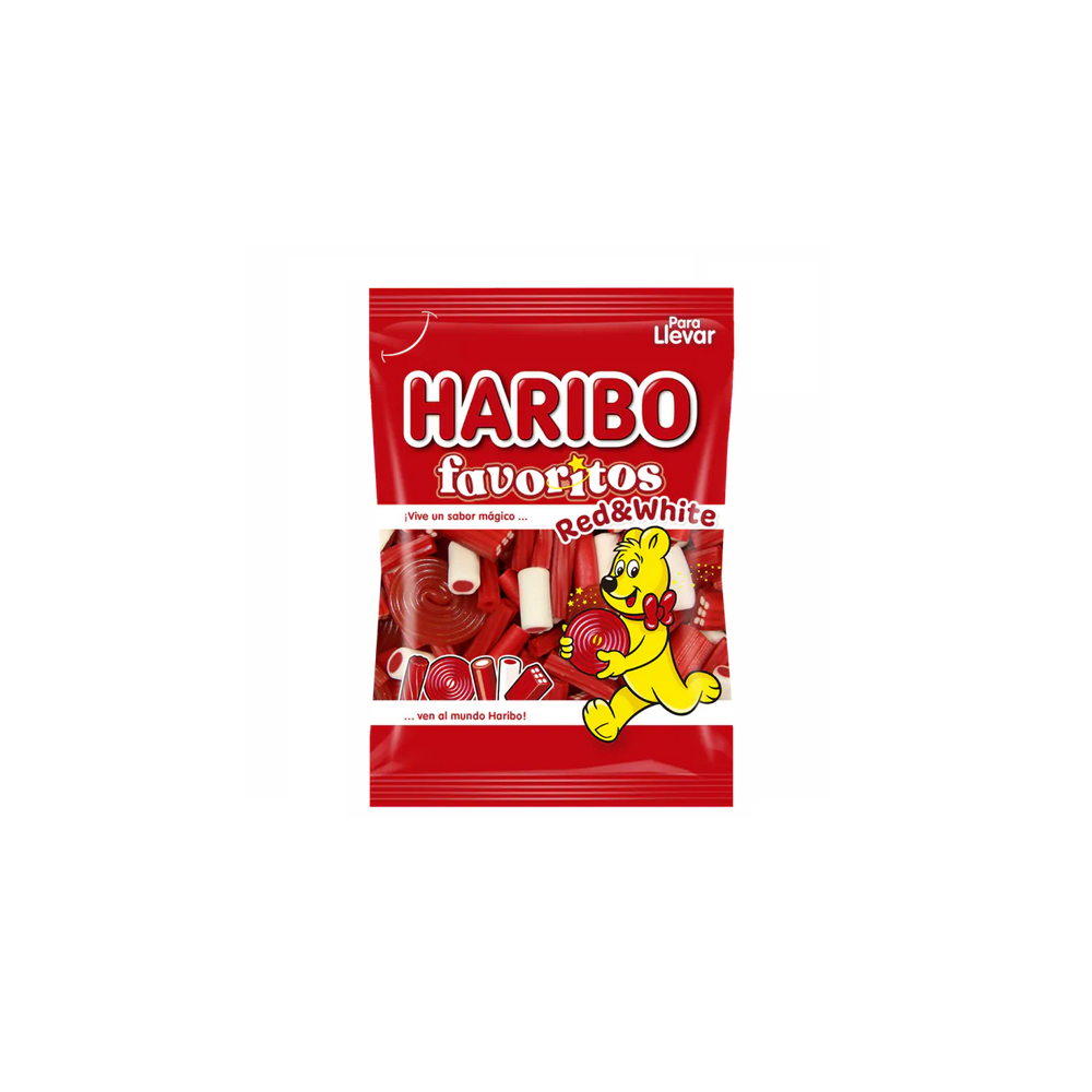 Haribo Favoritos Red & White – 90 g 🍓❤️🤍