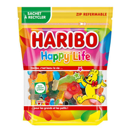 HARIBO Happy' Life – Bunte Fruchtgummi-Mischung – 275g 🍬🌈