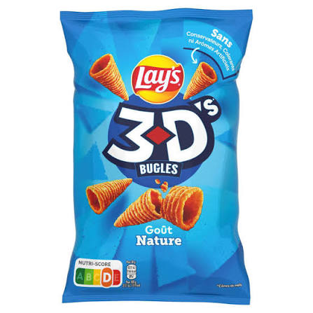 Lay’s 3D’s Bugles Natur – Knuspriger Mais-Snack – 85g 🌽