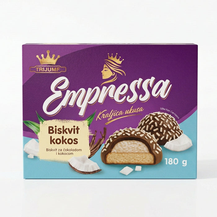 Kokosgebäck mit Schokoladenüberzug – 180g 🥥🍫