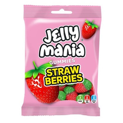 JAKE Fresas Brillo 100 g – Glänzende Erdbeer-Fruchtgummis