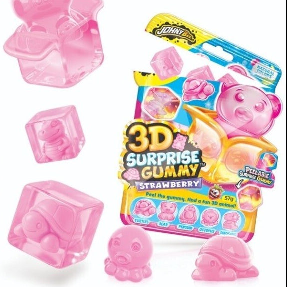 Johny Bee 3D Surprise Gummy Peelable 57 g – Schälbare Fruchtgummis mit 3D-Überraschung