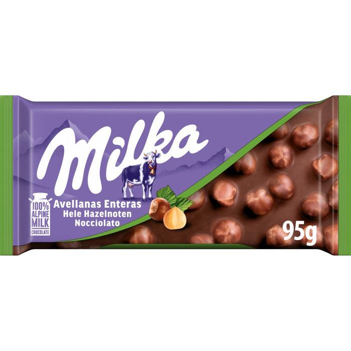 Milka Haselnuss – Alpenmilchschokolade mit Haselnüssen – 95 g