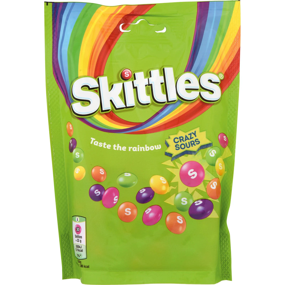 Skittles Crazy Sours – Saure Frucht-Kaubonbons – 152g 🌈