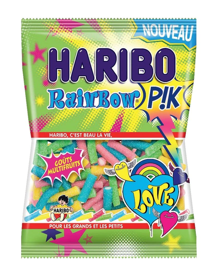 HARIBO Rainbow PIK – Saure Fruchtgummi-Röhrchen – 200g 🌈