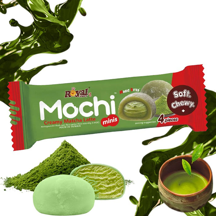 Royal Family Mochi Matcha Latte 40 g – Weiche Mochi mit cremiger Matcha-Füllung
