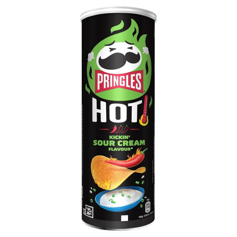 Pringles Hot Kickin' Sour Cream – 160g 🌶️