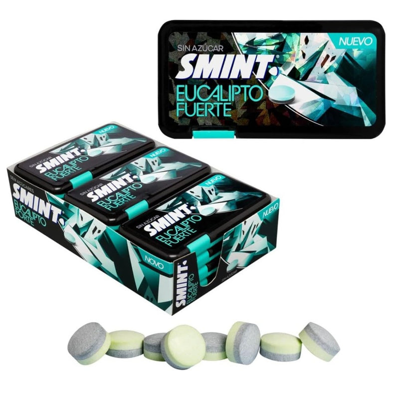 Smint Flat Eucalipto Fuerte 21 g – Extra starke Eukalyptus-Pastillen