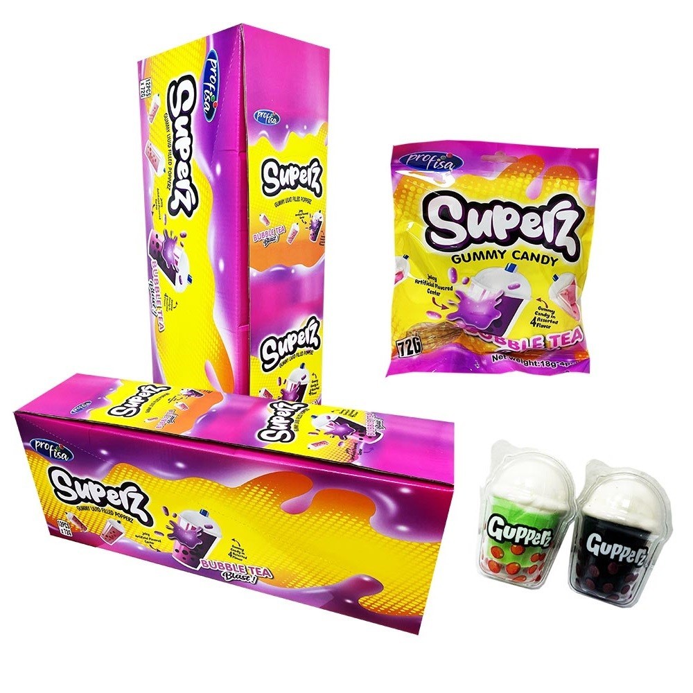 SuperZ Bubble Tea – Gefüllte Fruchtgummis 72g 🧋🍬