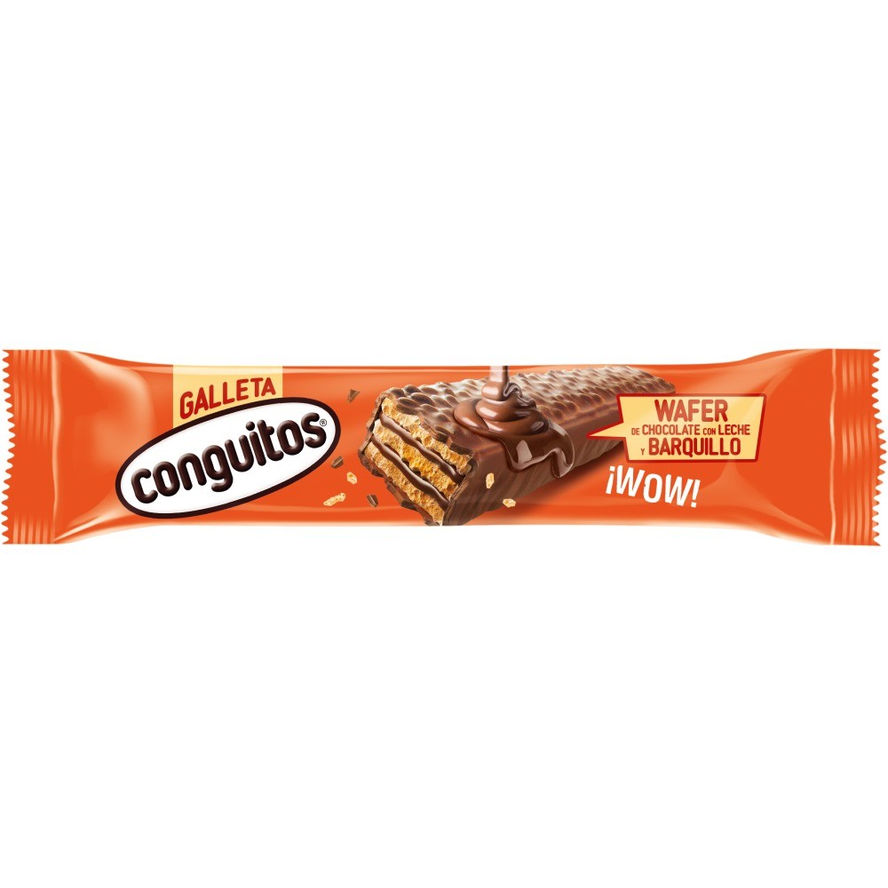 Conguitos Knusper-Waffelriegel mit Milchschokolade und Haselnuss – 35 g